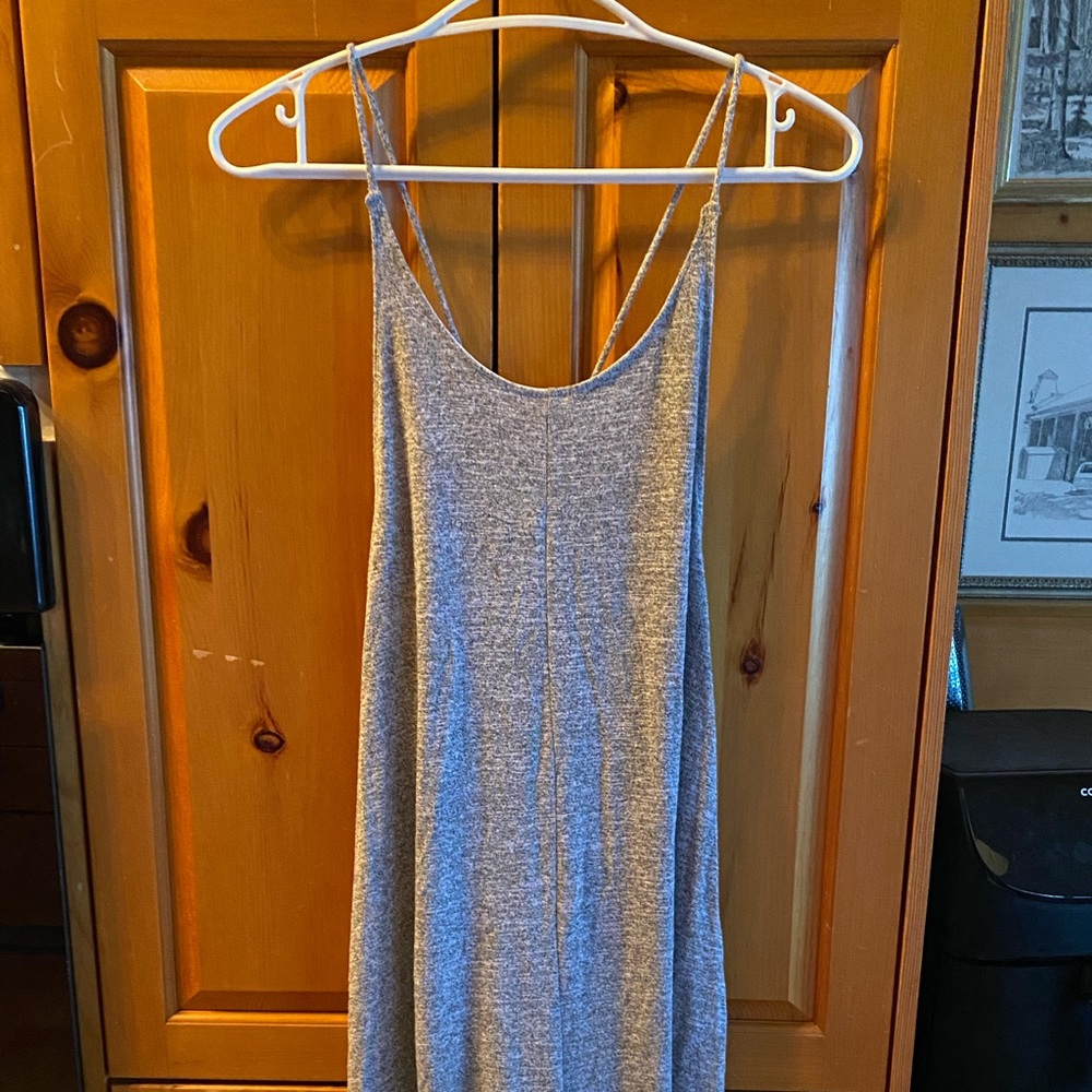 Soft grey writ is romper